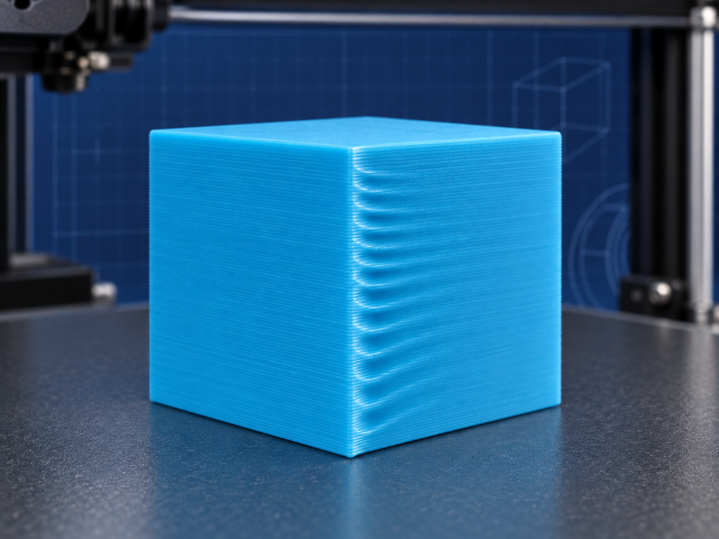 3D baskıda ringing ve ghosting örneği
